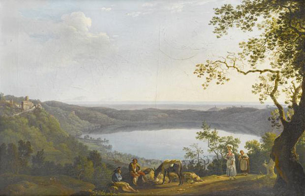 Carlo Labruzzi,Lac de Nemi ( ?, avant 1817, date indéterminée)